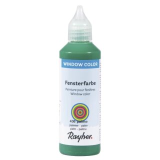 Fensterfarbe easy paint, Flasche 80 ml, palme