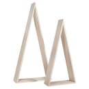 Holz-Rahmen, Dreieck, FSC Mix Credit, 20x7,5x42cm + 26x8x54cm, Beutel 2Stück