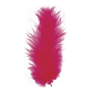 Flauschfeder, 10-15 cm, SB-Btl. 15 Stück, fuchsia