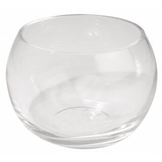 Glas-Gefäß rund, Höhe: 8cm, Öffnung: ø 8,5cm