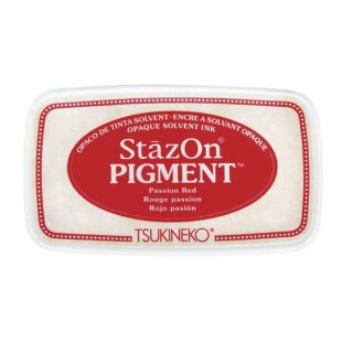 StazOn Pigment-Stempelkissen, 9,6x5,5x2,2cm, klassikrot