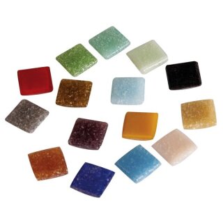 Artdecor Mosaik Mix, 1x1cm, ca.1500Stück, Dose 1kg, bunt gemischt