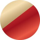 Alufolie/Doppelfolie, rot / gold, 10 m Rolle
