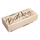 Stempel Happy Birthday to you, 4x9cm