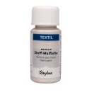 Textil Stoffmalfarbe Metallic, Flasche 50ml, perlmutt