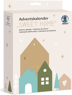 Bastelset Adventskalender Sweet home.Voraussichtlich Ende September lieferbar.