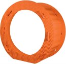 Laternenrohling rund 21 cm, aus 3D Wellpappe orange