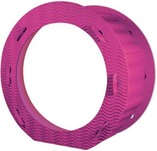 Laternenrohling rund 21 cm, aus 3D Wellpappe pink