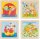 Hintergrundbildpuzzle Tierkinder, 4er Set