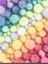 Pompons Mix Pastell Glitter, 300 g