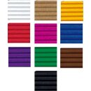 Bastelwellpappe, 50 x 70 cm, 50 Bogen in 10 Farben sort.